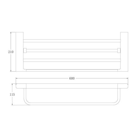 Полка для полотенец BELZ B91024, белый, артикул B91024
