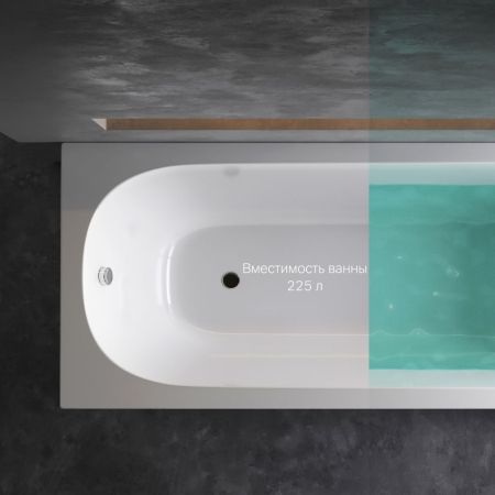 W72A-180-080W-A2 Ванна акриловая Spirit 180x80