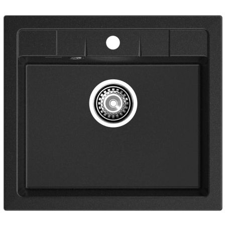 Кухонная мойка GranFest QUADRO 561, черный, артикул Q-561 черный