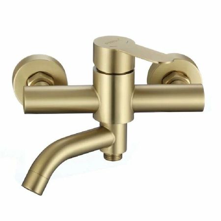 Смеситель для ванны Fmark FS8206C, матовое золото, артикул FS8206C