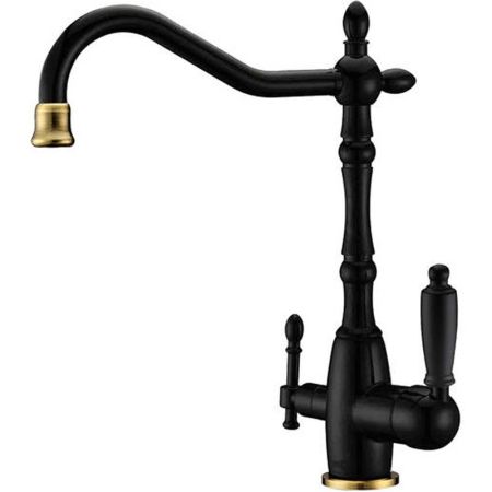 Смеситель для кухни ZorG Sanitary ZR 312-33 YF BLACK BRONZE Черный Бронза, артикул ZR 312-33 YF BLACK BRONZE