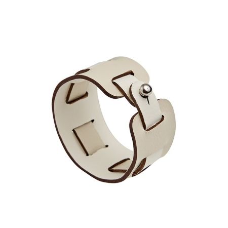 ADJ Кольцо для салфеток Bottega, D5 см., цвет: панна котта/белый, артикул 010.B.16/10