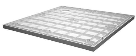 Душевой поддон из стеклокомпозита (SMC) CEZARES TRAY-M-RH-35-W, артикул TRAY-COVER-BR