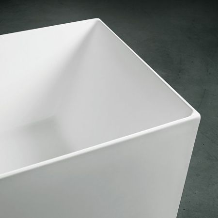 Gruppo Treesse Ilia Ванна 170x75xh60 см. прямоугольная отдельностоящая из акрила, со щелевым переливом, цвет белый матовый ЦЕНА со склада)