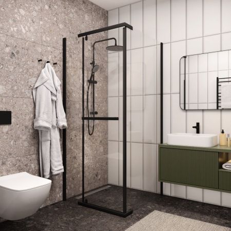 Ограждение MIMI ZQ91B душевое Cerutti SPA без поддона (90x90x195), артикул MIMI ZQ91B