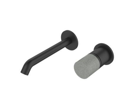 Смеситель для раковины настенный Bronze de Luxe FOCUS 24686BG, черный, артикул 24686BG