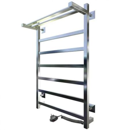 Электрический полотенцесушитель Тругор ПЭК 20 П КВ 80x40 с полкой Хром