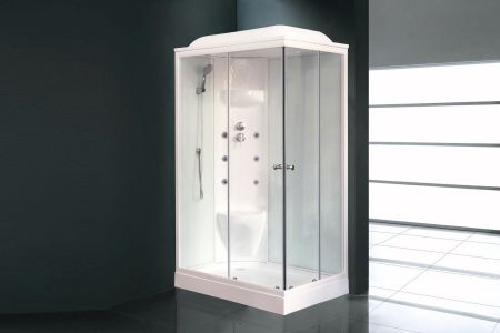 Душевая кабина Royal Bath RB 8120HP7-WT (белое/прозрачное) левая