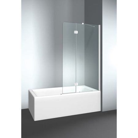 VismaraVetro Шторка на ванну PV 65х150Hсм, размер 110-112(60+50)см, DX (правая), стекло Transparent 04, Bright Silver 21, петли С67 внутр. Откр., TPA, артикул VPV042106501500DT