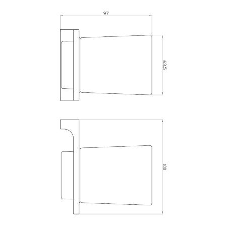 Стакан для ванной комнаты Rav Slezak NIL NLA0201MGL, серый металлик глянцевый, артикул NLA0201MGL