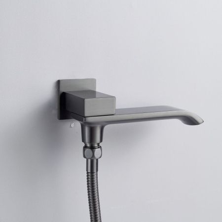 Душевая система встраиваемая Shevanik S4035T, оружейная сталь