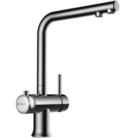 Смеситель для кухни, OMOIKIRI, Hotaru, тип открывания воды-однорычажный, тип регулирования воды-керамический картридж, монтаж-на раковину/столешницу, отверстия для монтажа-1, высота, мм-293, вынос излива, мм-202, тип излива-поворотный, тип подводки-гибкая