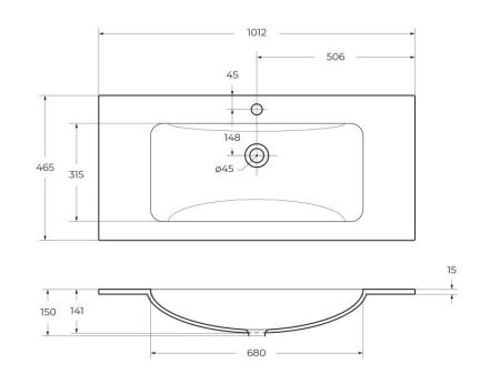 Мебель для ванной комнаты BELBAGNO KRAFT-1000, артикул BB1010/465-LV-VTR-BO