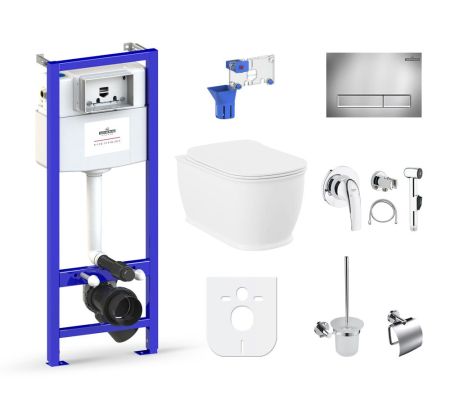 Комплект 10 в 1 Lavinia Boho Bell Pro Rimless 98010098, премиум с пластиковой клавишей, артикул 98010098