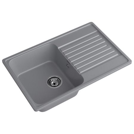 Кухонная мойка GranFest QUARZ 78, темно-серый, артикул 78 темно-серый