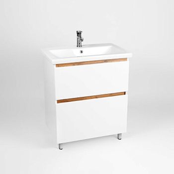 Тумба VIANT "Мальта" 2 ящика 430х560х820 под раковину .S-UM-COM60/1-w (COMO 60) (VMAL60CO-T2Y)