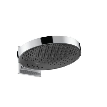 Верхний душ, Hansgrohe, Rainfinity, тип установки-настенный, ширина, мм-360, глубина, мм-360, высота, мм-168, форма-круглая, количество режимов-3, тип струи-liowderRain, Intense liowderRain, RainStream, держатель-есть, душевой кронштейн вертикально наклон, артикул 26234000