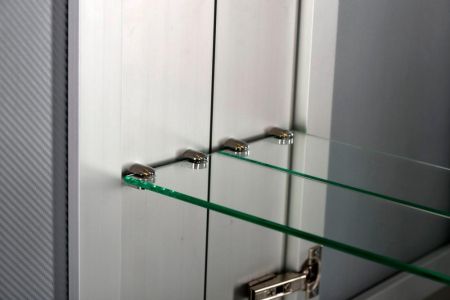 Зеркальный шкаф De Aqua Алюминиум 70 серебро