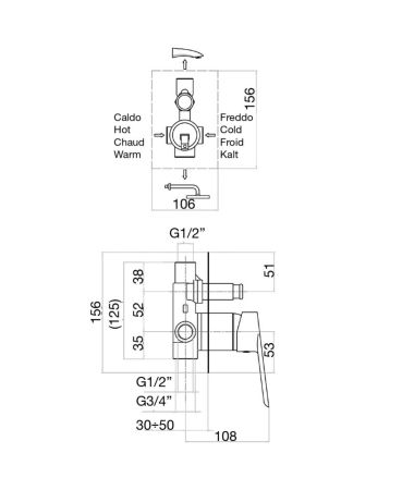 Смеситель для душа Fiore KEVON BLACK MATT 81NN7517, черный, артикул 81NN7517