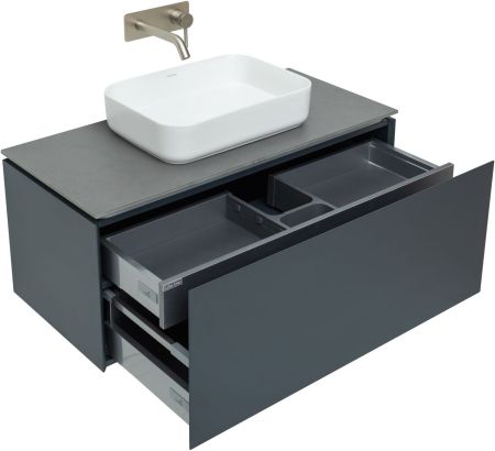 Тумба под раковину Allen Brau Infinity 100 1.21004.AM антрацит матовый, артикул 1.21004.AM