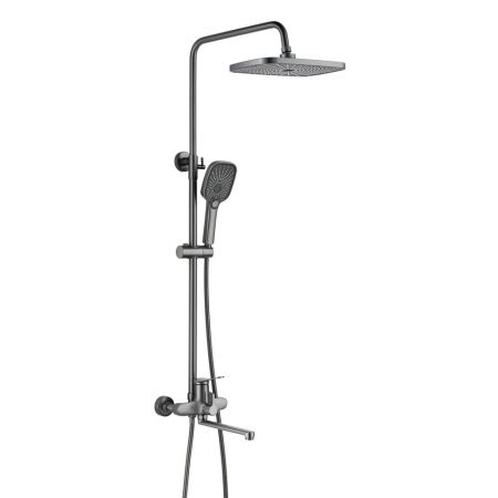 Душевая система Shevanik S6236T, оружейная сталь, артикул S6236T