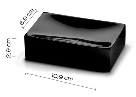 Gedy Sofia, настольная мыльница, цвет черный матовый, артикул SF11(14)