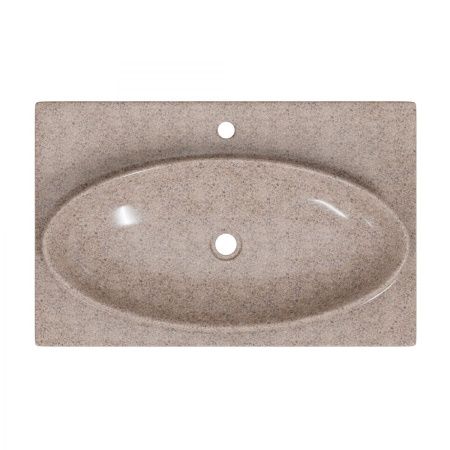 Умывальник "Вега 70" литой мрамор, речной песок, W