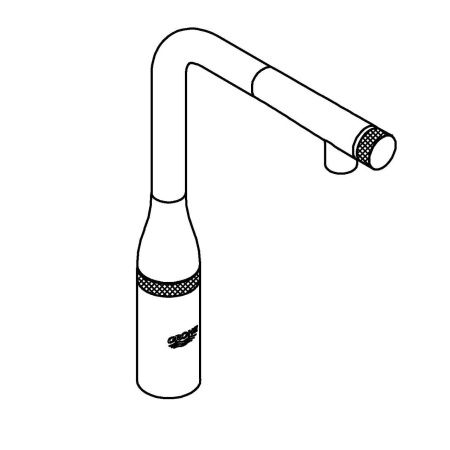 Смеситель для кухни GROHE Essence SmartControl с выдвижным L-образным изливом, теплый рассвет, матовый (31615DL0) Смеситель для кухни GROHE Essence SmartControl с выдвижным L-образным изливом, теплый рассвет, матовый (31615DL0)