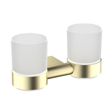 Стакан для зубных щеток двойной Timo Luiro золото матовое (18534/17)