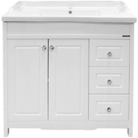 Тумба с раковиной Comforty Тбилиси 90 3132630 Белая