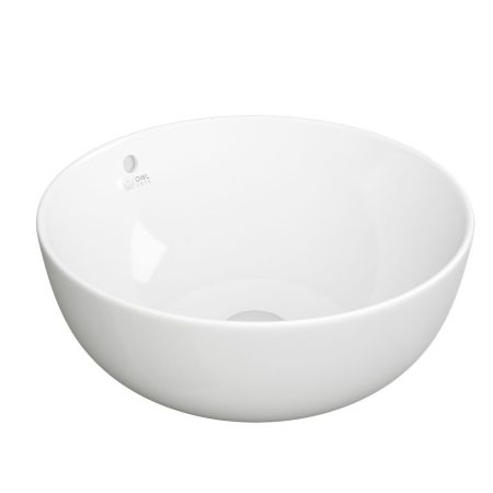 Раковина накладная белая круглая 430*430*170 (без ДК)