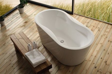 Ванна акриловая отдельностоящая BelBagno BB407, артикул BB407-1600-800