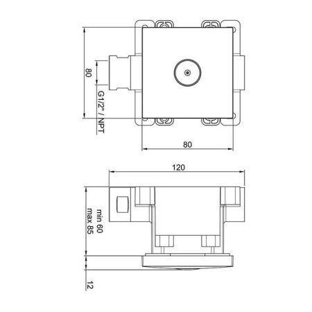 Almar MIST BODY JET SQUARE Форсунка встраиваемая, хром Almar MIST BODY JET SQUARE Форсунка встраиваемая, хром