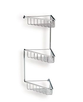 Stil Haus, решётка в ванную угловая 3-х уровневая, высота 54 см, цвет бронза