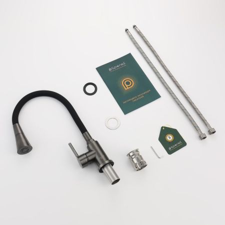 Смеситель для кухни Splenka S201.4306.09, графит