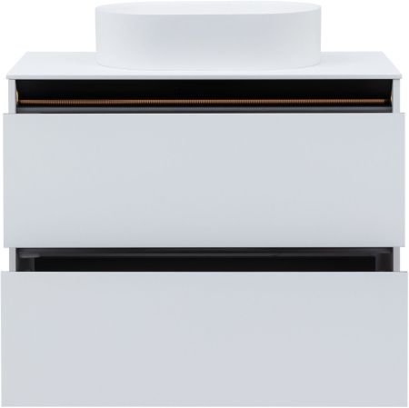 Тумба под раковину Allen Brau Activity 90 1.34005.WM белый матовый/черный браш, артикул 1.34005.WM