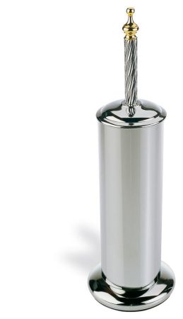 Stil Haus Giunone, напольный металлический ёрш, цвет хром - золото, артикул G039(02)