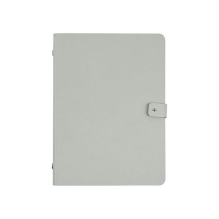 ADJ Блокнот А5, 16,5x25 см., цвет: устричный/пепельная роза, артикул 1625.02/07