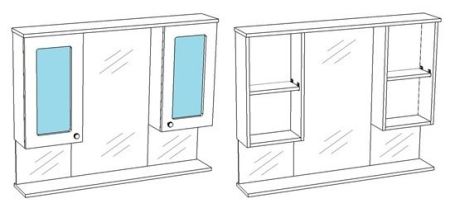 Зеркало-шкаф "Прованс 105/С"