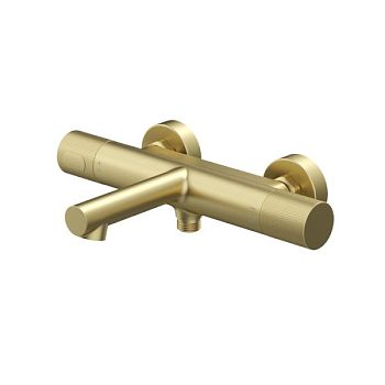 Смеситель для ванны с термостатом IDDIS Duna без аксессуаров, матовое золото (DUNMG02i74WA)