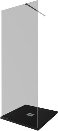 Душевая перегородка Allen Brau Infinity 1 80 3.21002.BA.T серебро браш, артикул 3.21002.BA.T