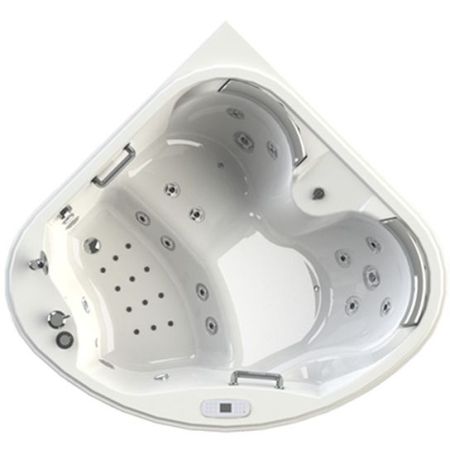 Бассейн Radomir Корнелия 170x170 1-30-0-0-0-049П Перламутровый с гидромассажем, артикул 1-30-0-0-0-049П