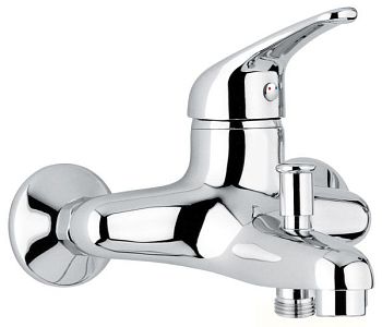 Emmevi Ambra, смеситель с ручным душем для ванной, цвет белый-хром