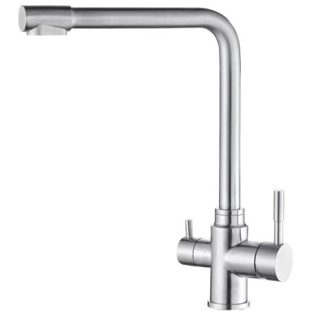 Смеситель для кухни с подключением к фильтру Fmark FS0562, сатин