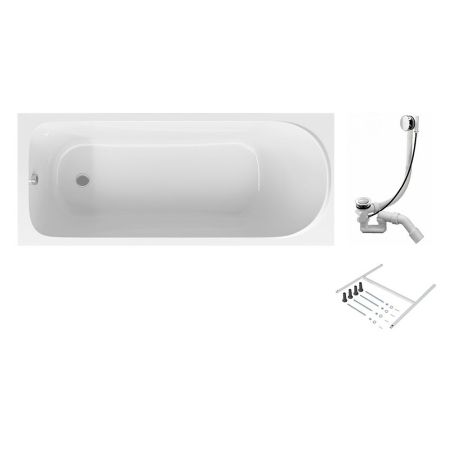 W75A-150-070W-KL Sense Ванна 150x70, каркас, слив-перелив, комплект