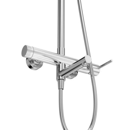 RELAX-CVD-01 Душевая стойка со смесителем и изливом, хром, артикул RELAX-CVD-01