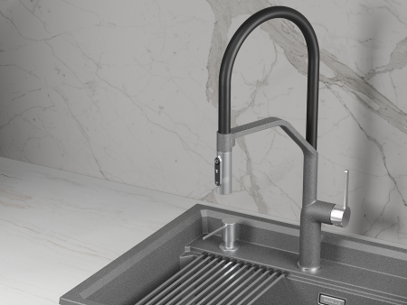 Смеситель для кухни GRANULA (9012, ГРАФИТ), артикул 9012, ГРАФИТ