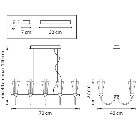Люстра подвесная Owio Lightstar 757104