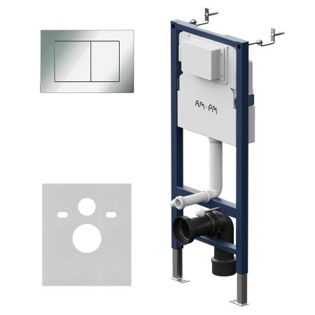 I012709.0251 PrimeFit инсталляция для подвесного унитаза с клавишей PrimeFit S, хром глянц, артикул I012709.0251