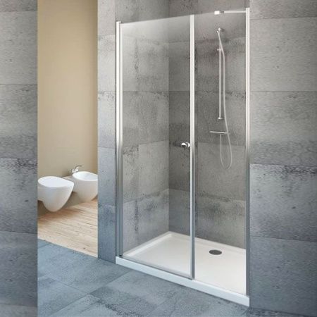 Душевая дверь в нишу Radaway Eos DWS 140 L профиль Хром стекло прозрачное Душевая дверь в нишу Radaway Eos DWS 140 L профиль Хром стекло прозрачное